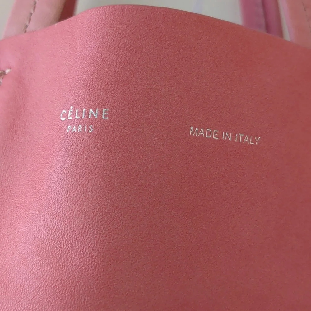 Celine Vertical Cabas Pink Lambskin - EUC